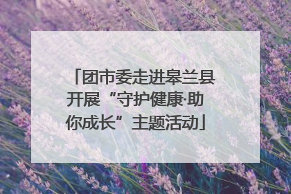 团市委走进皋兰县开展“守护健康·助你成长”主题活动