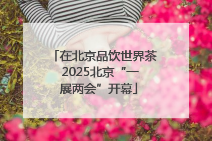 在北京品饮世界茶 2025北京“一展两会”开幕