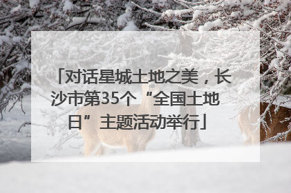 对话星城土地之美，长沙市第35个“全国土地日”主题活动举行