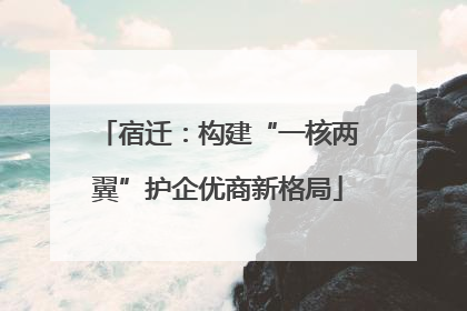 宿迁：构建“一核两翼”护企优商新格局