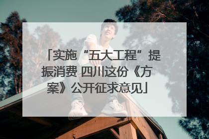 实施“五大工程”提振消费 四川这份《方案》公开征求意见