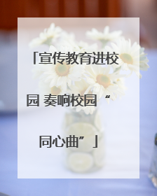 宣传教育进校园 奏响校园“同心曲”
