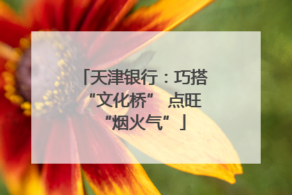 天津银行：巧搭“文化桥” 点旺“烟火气”