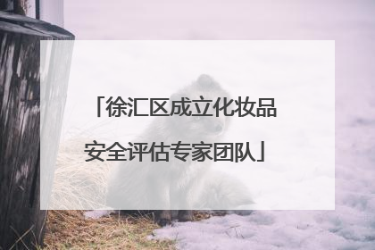 徐汇区成立化妆品安全评估专家团队