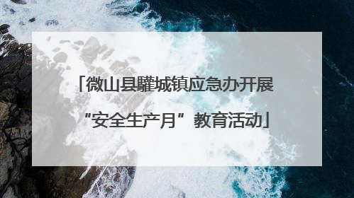 微山县驩城镇应急办开展“安全生产月”教育活动