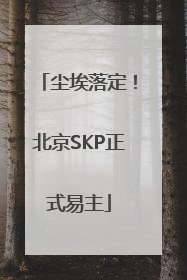 尘埃落定！北京SKP正式易主