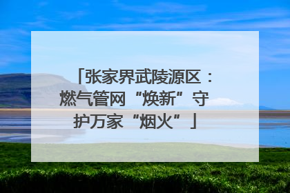 张家界武陵源区：燃气管网“焕新”守护万家“烟火”