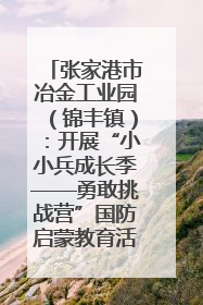 张家港市冶金工业园（锦丰镇）：开展“小小兵成长季——勇敢挑战营”国防启蒙教育活动