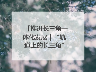 推进长三角一体化发展｜“轨道上的长三角”今年基本建成