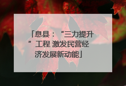 息县：“三力提升”工程 激发民营经济发展新动能