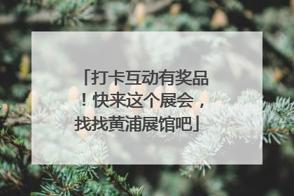 打卡互动有奖品！快来这个展会，找找黄浦展馆吧