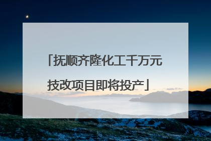 抚顺齐隆化工千万元技改项目即将投产