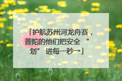 护航苏州河龙舟赛，普陀的他们把安全 “划” 进每一秒→