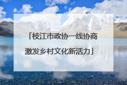 枝江市政协一线协商激发乡村文化新活力