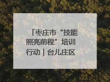 枣庄市“技能照亮前程”培训行动｜台儿庄区开展康养类技能进校园活动