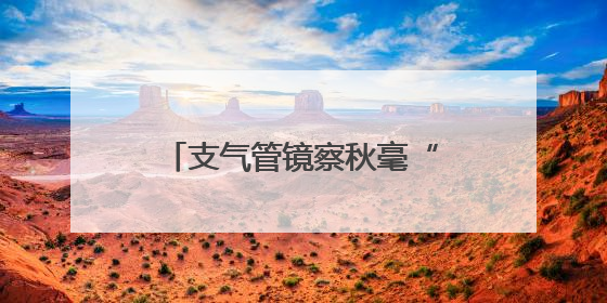 支气管镜察秋毫“镜”到病除惠民生
