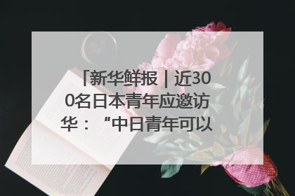 新华鲜报｜近300名日本青年应邀访华：“中日青年可以创造更好的未来”