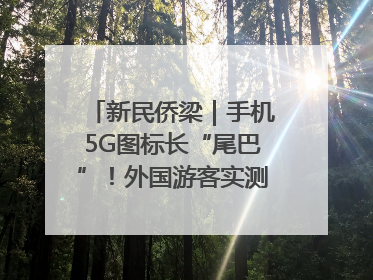 新民侨梁｜手机5G图标长“尾巴”！外国游客实测网速后惊呼……