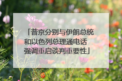 普京分别与伊朗总统和以色列总理通电话 强调重启谈判重要性
