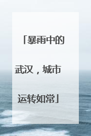 暴雨中的武汉，城市运转如常