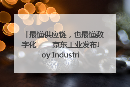 最懂供应链，也最懂数字化——京东工业发布Joy Industrial 重塑工业未来