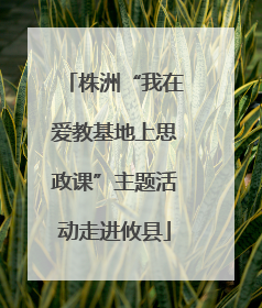 株洲“我在爱教基地上思政课”主题活动走进攸县