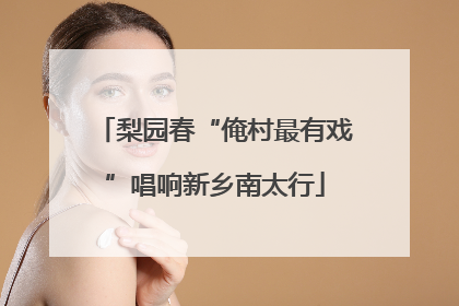 梨园春“俺村最有戏”唱响新乡南太行