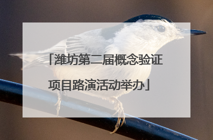 潍坊第二届概念验证项目路演活动举办
