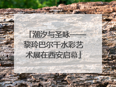 潮汐与圣咏——黎玲巴尔干水彩艺术展在西安启幕