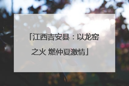 江西吉安县：以龙窑之火 燃仲夏激情