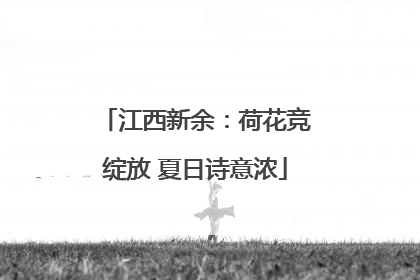 江西新余：荷花竞绽放 夏日诗意浓