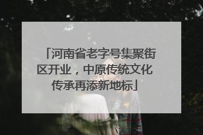 河南省老字号集聚街区开业，中原传统文化传承再添新地标
