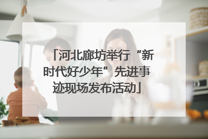 河北廊坊举行“新时代好少年”先进事迹现场发布活动