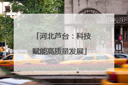 河北芦台：科技赋能高质量发展