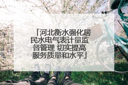 河北衡水强化居民水电气表计量监督管理 切实提高服务质量和水平