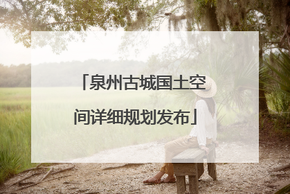泉州古城国土空间详细规划发布