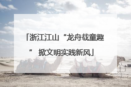 浙江江山“龙舟载童趣” 掀文明实践新风