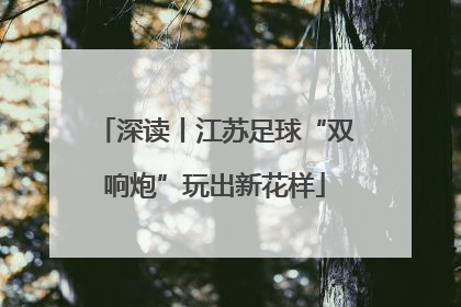 深读丨江苏足球“双响炮”玩出新花样