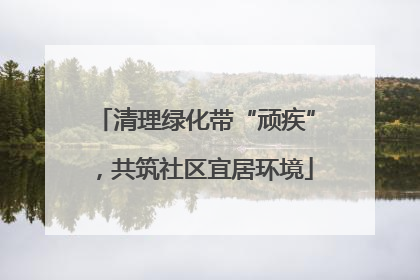 清理绿化带“顽疾”，共筑社区宜居环境
