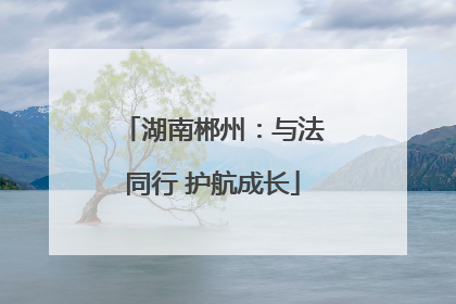 湖南郴州：与法同行 护航成长