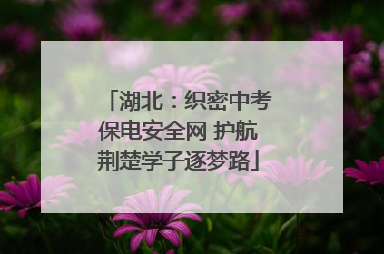 湖北：织密中考保电安全网 护航荆楚学子逐梦路