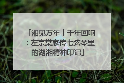 湘见万年丨千年回响：左宗棠家传七弦琴里的湖湘精神印记