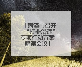 菏泽市召开“打非治违”专项行动方案解读会议