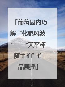 葡萄园内巧解“化肥风波”｜“天平杯·随手拍”作品展播