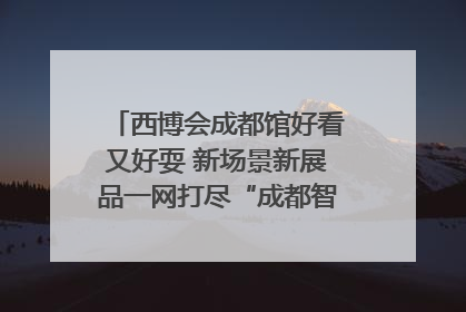 西博会成都馆好看又好耍 新场景新展品一网打尽“成都智造”｜西博视界