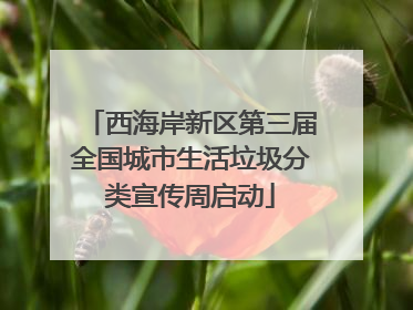西海岸新区第三届全国城市生活垃圾分类宣传周启动