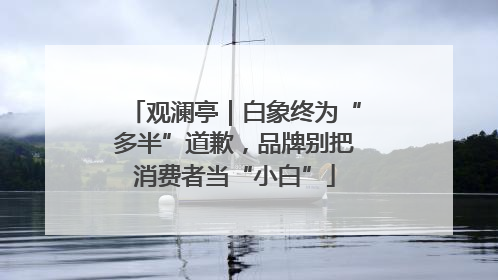 观澜亭｜白象终为“多半”道歉，品牌别把消费者当“小白”