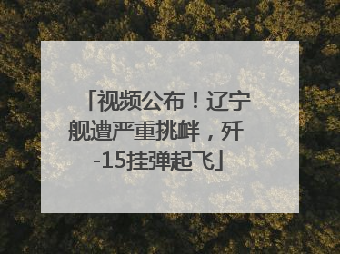 视频公布！辽宁舰遭严重挑衅，歼-15挂弹起飞