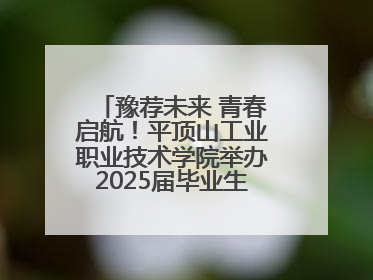豫荐未来 青春启航！平顶山工业职业技术学院举办2025届毕业生夏季招聘会