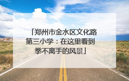 郑州市金水区文化路第三小学：在这里看到拳不离手的风景